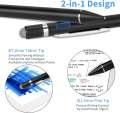 Evach Active Stylus Digital Pen with Ultra Fine Tip for iPad iPhone Samsung Tablets, Compatible with Apple Pen, Stylus Pen for iPad Pro - Black. 