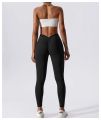 Yoga Pants Back V-Waist Fitness Hip Lift Honey Peach Hip Sports Tights No Awkwardness Thread Warp Hip Long Pants. 
