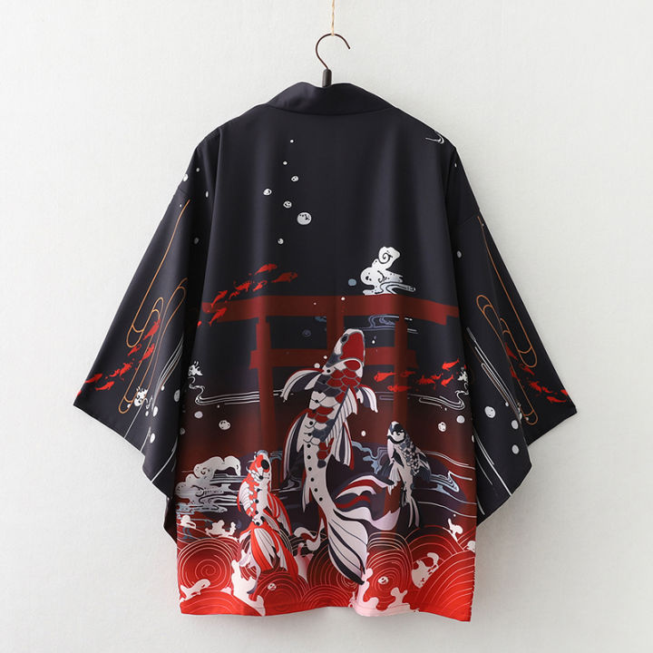 Summer%20Loose%20Japanese%20Samurai%20Kimono%20Streetwear%20Cardigan%20Cosplay%20Haori%20Harajuku%20Women%20Men%20Yukata%20Traditional%20Clothing%20-%20Image%204