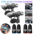 X8 Mobile Game Trigger For PUBG Phone Gaming 6 Finger Trigger Sensitive Shoot Phone Game Trigger L1 R1 Aim Keys Game Controller.