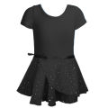 Popular Toddler Gymnastics Leotard for Girls Dance Short Sleeve Dancewear with Skirt Ballerina Ballet Dress Outfit. 