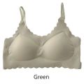 Womem Bra Camisole Underwear Black Khaki Green Free Size Breathable Gather Up Sports Fitness Yoga Casual.