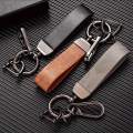 Creative And Minimalist Faux Leather Keychain Pendant, Personalized Keyring with Wrist Strap, High-End Fashionable Vintage Faux Leather Key Holder. 