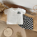 Summer Toddler Boys Girls Cotton Short Sleeve Top+Shorts Set Baby Boys Shortsleeve Printing Tee Outfits Sets Kids Clothes. 