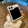 Love Heart Pattern Clear Phone Case For Samsung Galaxy Z Flip 7 FE 6 5 4 3 Transparent Folding Cover For Samsung Z Flip5 Flip6. 
