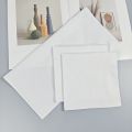 5PCS Pure White Gentleman Handkerchief Suit Pocket Square Plain Hair Band 35cm/13.7in - DIY Fashion Accessory. 