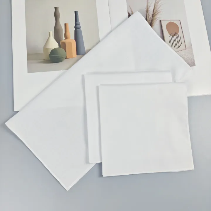 5PCS%20Pure%20White%20Gentleman%20Handkerchief%20Suit%20Pocket%20Square%20Plain%20Hair%20Band%2035cm/13.7in%20-%20DIY%20Fashion%20Accessory%20-%20Image%202