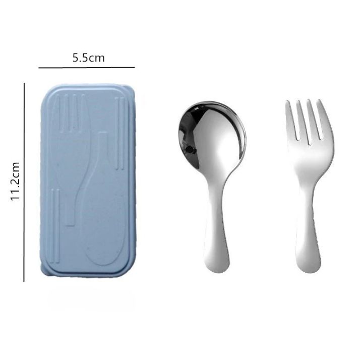 A%20Pair%20Stainless%20Steel%20Spoon%20Fork%20Cutlery%20Set%20Harmless%20Short%20Handled%20Round%20Spoon%20Fold%20Portable%20Dessert%20Bento%20Travel%20Outdoor%20Camp%20-%20Image%202