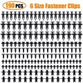 190-Piece Car Trim Fasteners Set – 6 Sizes ABS Plastic Push Rivets for Door Panels, Bumpers & Interior. 