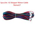 nema 17 stepper motor cable stepping driver wiring Dupont line 4pin to 6pin wires extension cord 5pcs 3d printer parts. 