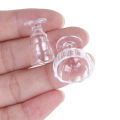 17Pcs/Set Mini Transparent Kitchenware Toy Drink Cups Dish Plate Tableware Miniatures DIY Pretend Play. 