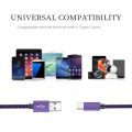 USB A to Type C Fast Nylon Braided Cables Wire Charger Cable For Android Phone Charger Cable Accessories.