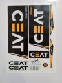 New 3D 2023 CEAT Edition Black Cricket Bat Sticker For Professional Players. 