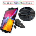 Universal Car CD Slot Mount Tablet Holder 360° Rotation for Phones & Tablets Compatible with Z Fold 4/3 And More Devices.