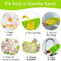 Ice Cube Mold Reusable Silicone Ice Cube Mold BPA Free Ice Cream Maker with Lids DIY Popsicle Mold Ice Cube Trays. 