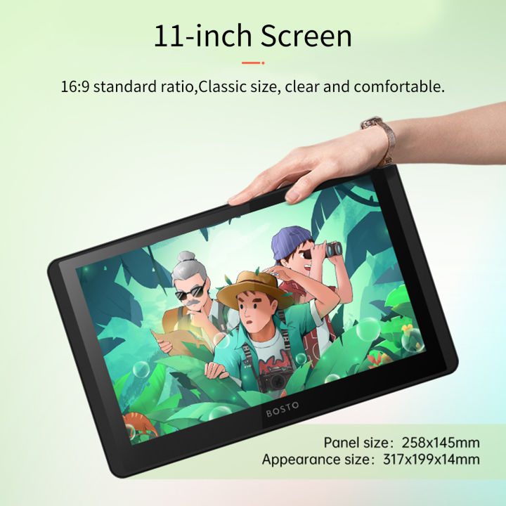 BOSTO%2012HD-A%20H-IPS%20LCD%20Graphics%20Drawing%20Tablet%20Monitor%2011.6%20Inch%20Size%201366x768%20Display%208192%20Pressure%20Level%20Passive%20Technology%20-%20Image%206