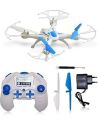 WonderTech Super Mini RC 6-Axis Gyro Remote Control Quadcopter Flying Drone with LED Lights, White. 