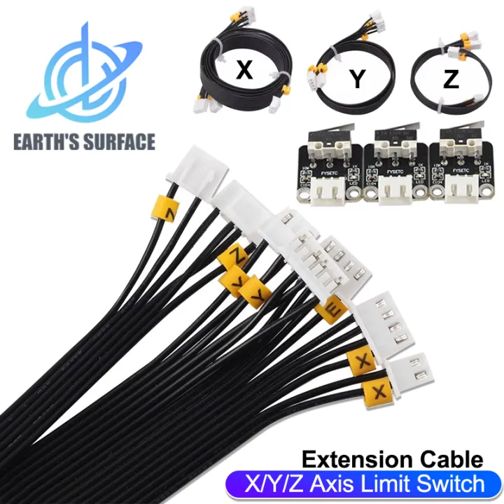 3D Printer Parts X/Y/Z/E Axis Motor And Limit Switch Extension Cable ...