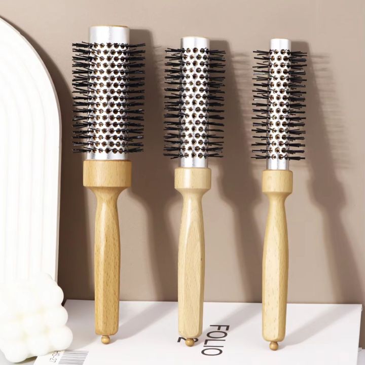 Hairstyling Nylon Hair Brush - Hair Dryer Cylinder Curling Comb ...