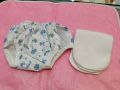 Washable Reusable Cloth Baby Diaper with 1 Pad 2 Layer 1 Pc Mixed.