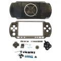 Full Transparent Replacement Housing Shell Kit For PSP 3000, Case Cover With Full Buttons Screws Repair Mod Accessories Set. 