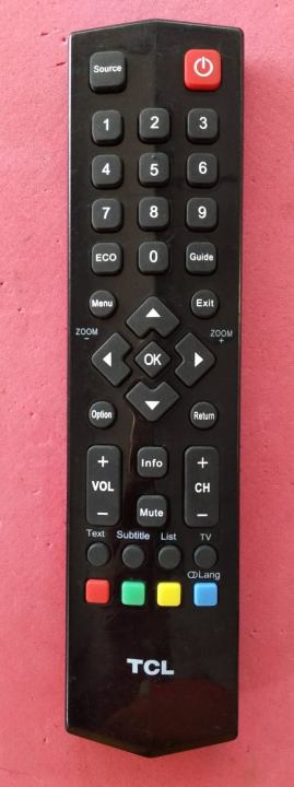 Original TCL TV remote (TCL) used with the unit 06-526w37-e002x