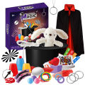 Magic Kit Magician Costume Beginner Magic Tricks Learning Set Educational Toys for Children Christmas Birthday .