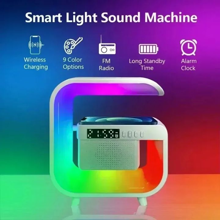 Wireless%20Charger%20Station%20Desk%20Lamp%20Night%20Light%20Alarm%20Clock%20Bluetooth%20Speaker%20For%20iPhone%20Samsung%20Xiaomi%20Fast%20Charging%20Stand%20Pad%20-%20Image%203