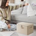 Lockable Storage Box, Odor Proof Stackable Container With Handle, Washable Shelf Baskets For Blanket Clothing Toys Home Organiza.