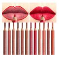 Pack Of 12 Lip Liner Nude Velvet Lipstick Pencil Set Waterproof. 