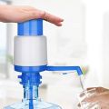 NOBILEA Manual Water Bottle Pump, Easy Drinking Water Pump, Easy Portable Manual Hand Press Dispenser Water Pump for Universal 2-5 Gallon Bottle Coolers (Blue/White). 
