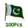 Pakistan Badges 100 pcs Pakistan Flag Metal Badge 14 August Badge premium Quality Badges Azadi Badges Pakistan Badge in very Cheap price. 