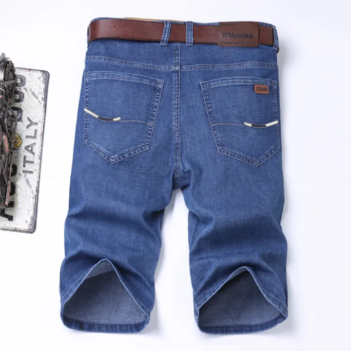 6%20Model%20Classic%20Style%20Men's%20Slim%20Denim%20shorts%20Summer%20New%20Business%20Fashion%20Thin%20Stretch%20Short%20Casual%20Pants%20Male%20-%20Image%207