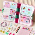 Jewelry Makeup Kit for Kids Magic Book  DIY Handmade Rings Bracelets Pretend Play Princess Girl's Birthday Xmas . 