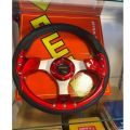 momo racing steering wheel red colour. 