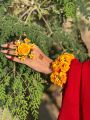 Artificial Flower jewelry for mehndi, bracelet with ring , Gajra ,kanghan.. 