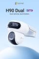 EZVIZ H90 Smart Security Camera Dual 2K+ Wireless Outdoor IP Camera with AI, Night Vision, and Dual-Lens Pan-Tilt. 