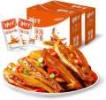 Dried Fish, Spicy Fish Chinese Snacks, 0.3 oz (10 g) x 08 Packs. 