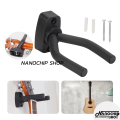 (Ready to send) Nanochip guitar hanger wall mount model CC-02 black soft sponge strong base free drill full set guitar hanger. 