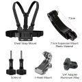 Chest Harness Mount Adjustable Chest Strap Belt with J Hook for  Hero 13 12 11 10 9 8 7 AKASO SJCAM  OSMO Action Camera. 