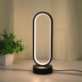 1pc USB powered LED desk lamp with 3-color circular beam, bedside lamp, eye protection, night light, bedroom. 