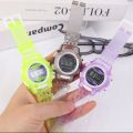 Children Sport Watch for Girls Boys Teens Kid Digital  Clocks Wristwatch Transparent Jely. 