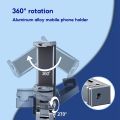 Oatsbasf Portable Phone Holder for Travel Hand-Free Selfie Phone Stand for Trip Plane Tray Table Foldable Phone Mount w/ Clamp. 