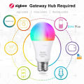 Zigbee E27 Led Bulbs 15W 18W,Dimmable Light Led Lamp 2700-6500K RGB,For ewelink Zigbee Gateway,For Alexa Yandex Smartthings Z2M. 