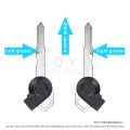 3Pcs Blank Key Motorcycle Left Right Groove Magnetic Keys For YAMAHA NMAX155 Jinzhan 125 Aurora Third Generation Lh125T-C.