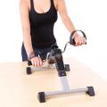 Fitness Mini Cycle Pedal Exerciser with Fixing Straps Adjustable Resistance Levels and Digital Display Compact & Portable Design (Black).