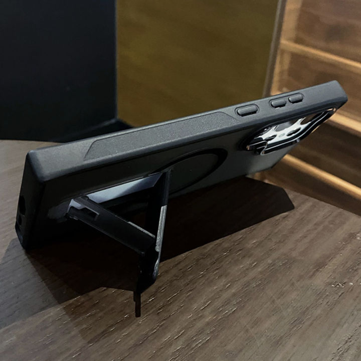 Luxury%20Magnetic%20Wireless%20Charge%20For%20Magsafe%20Case%20For%20%20%20S25%20S23%20Ultra%20S24%20Plus%20FE%20Folding%20Stand%20Holder%20Matte%20Cover%20-%20Image%204