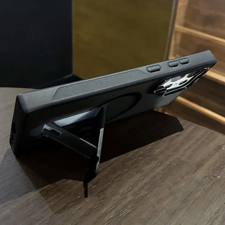 Luxury%20Magnetic%20Wireless%20Charge%20For%20Magsafe%20Case%20For%20%20%20S25%20S23%20Ultra%20S24%20Plus%20FE%20Folding%20Stand%20Holder%20Matte%20Cover%20-%20Image%204