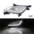 For Hyundai Elantra GT I30 2012 2013 2014 2015 2016 DRL Fog Covers Daytime Running Lights Car Front Bumper Fog Lamp Assembly 12V. 