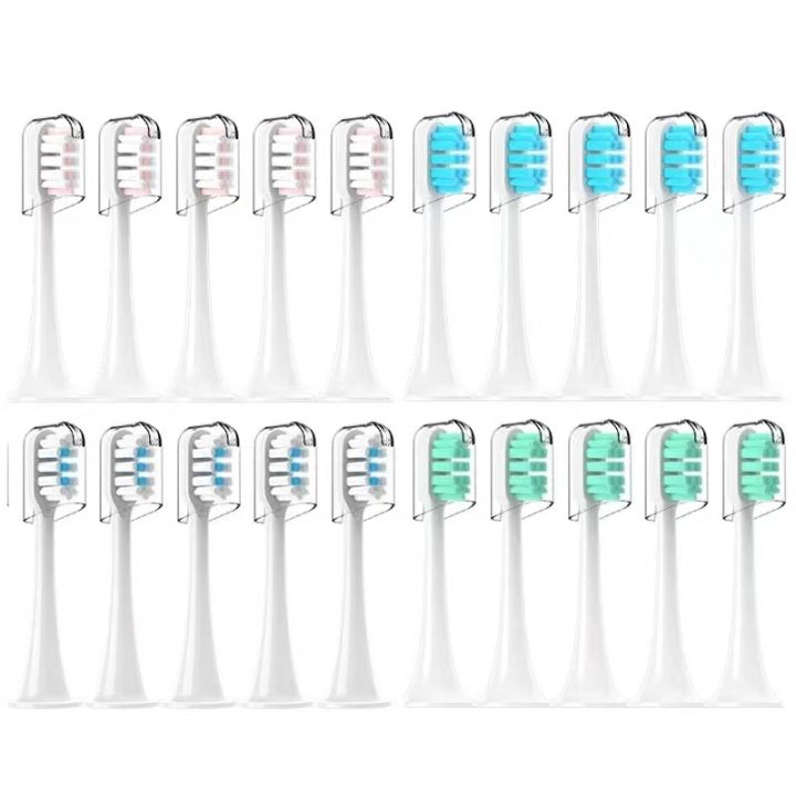 Replacement Brush Heads For Mijia T300/T500/T700 Sonic Electric Toothbrush Soft Bristle Nozzles with Caps Sealed Package